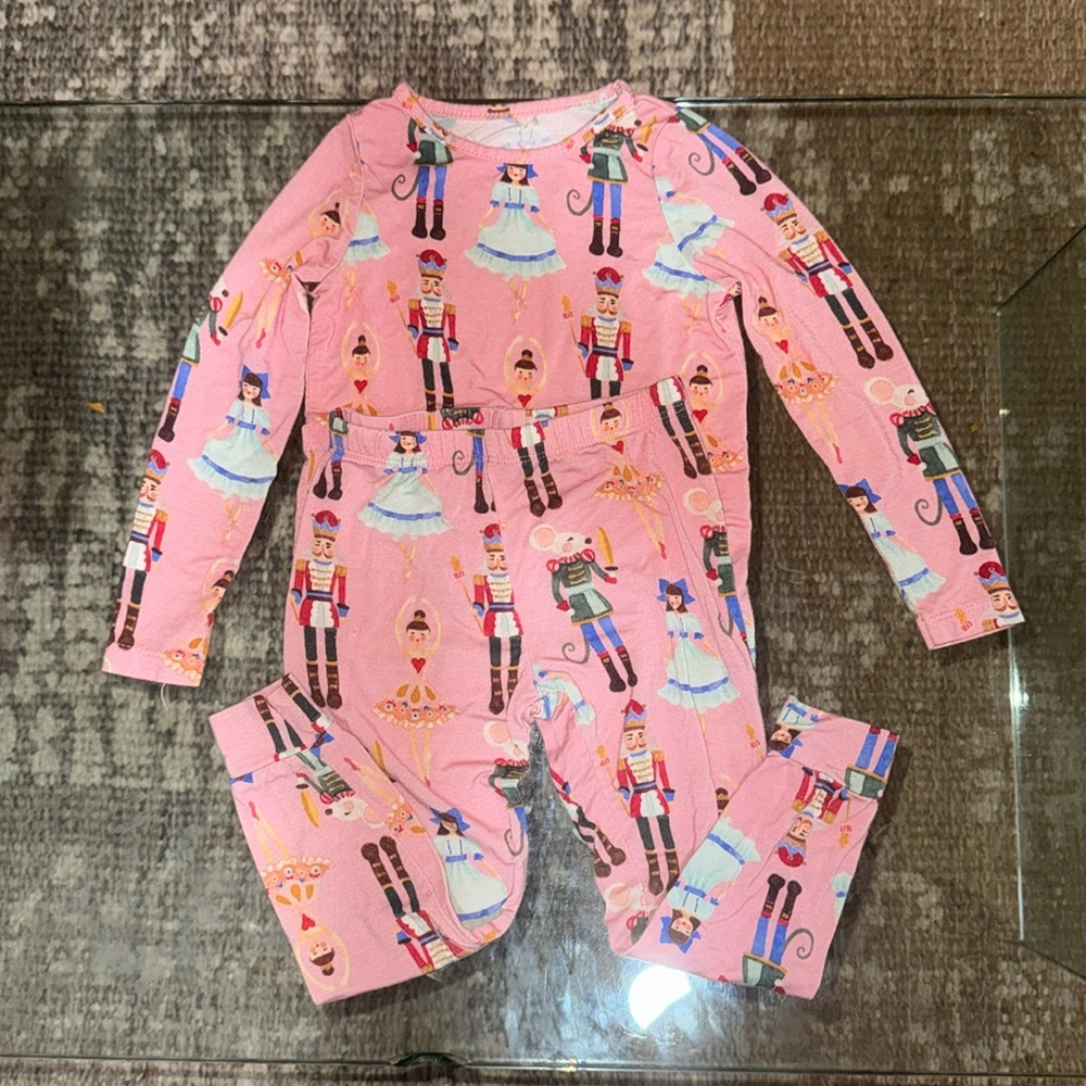Pink Chicken Nutcracker pajamas